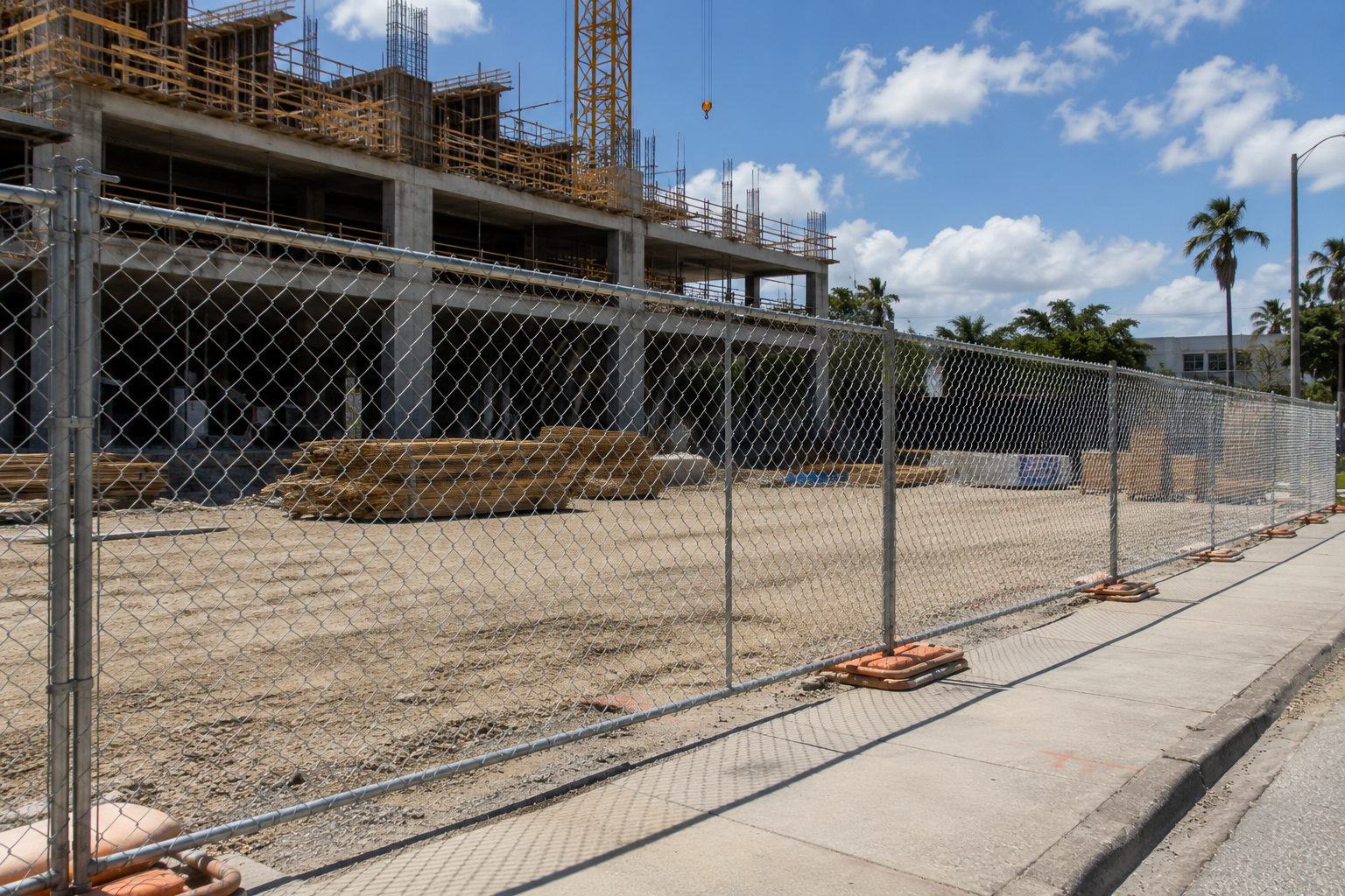 Temporary fence rental